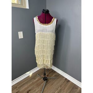 Vintage Handmade 1920's Style Flapper Dress Sz S/M